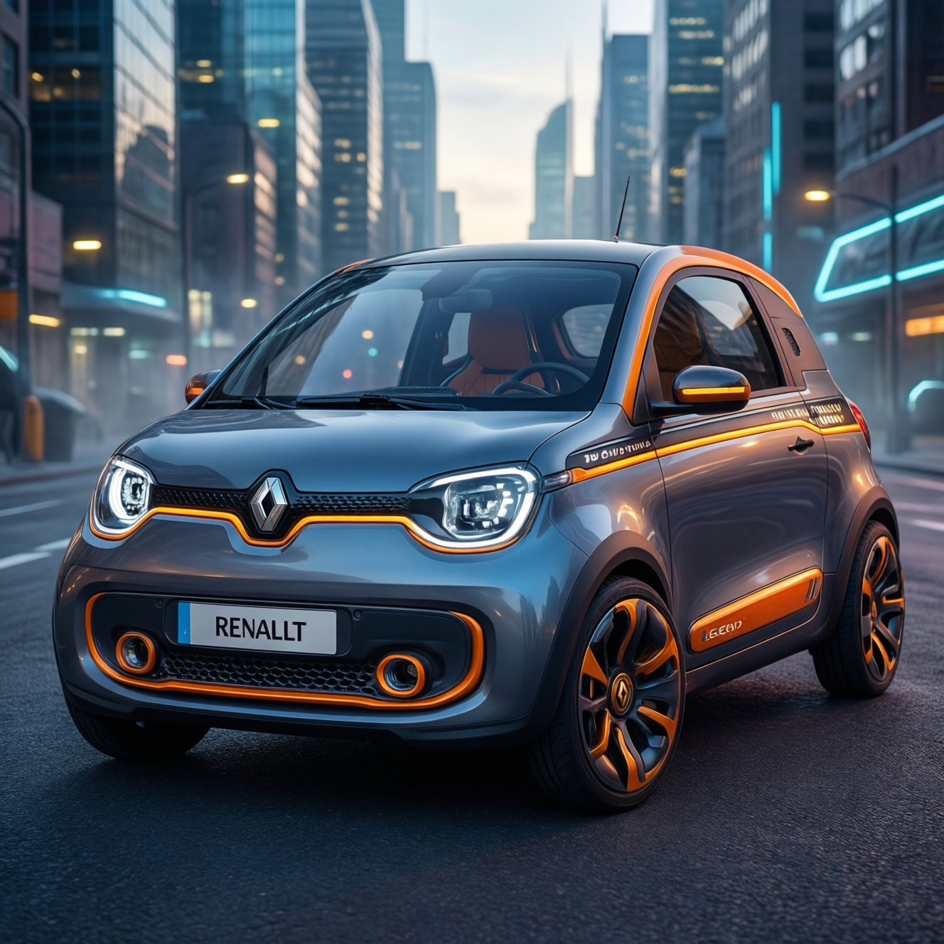 Renault показала доступный спортивный электрокар twingo legend для города